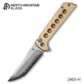 North Mountain Blade Chop 2 2403-H Aluminum bronze Tanto CNC Exclusive SLD-Magic