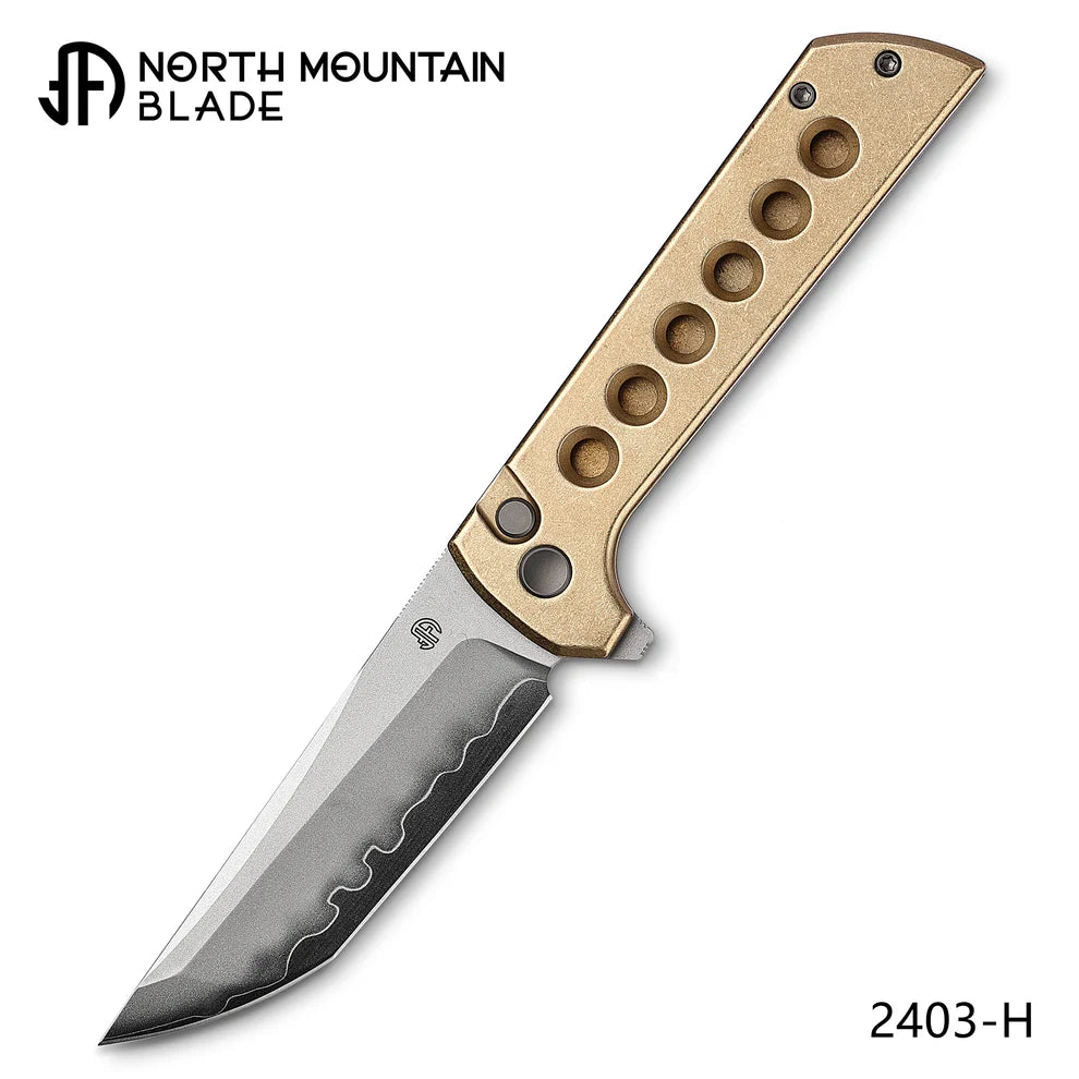 North Mountain Blade Chop 2 2403-H Aluminum bronze Tanto CNC Exclusive SLD-Magic