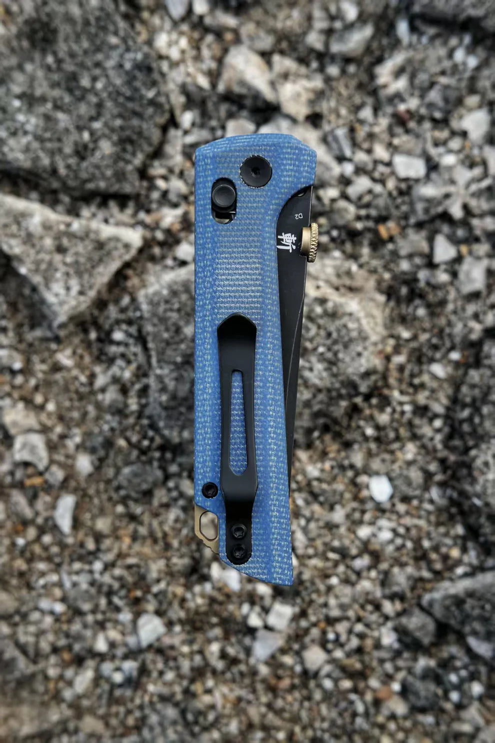 North Mountain Blade Blue Crossbar Lock Knife D2 Steel Japanese-style tactical folding knife 2406-BLMCT-D2BK