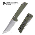First Run Serialized North Mountain Blade Chop2 2418-GR 3.5" 10CR15COMOV