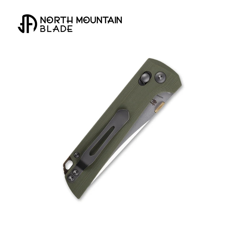 First Run Serialized North Mountain Blade Chop2 2418-GR 3.5" 10CR15COMOV
