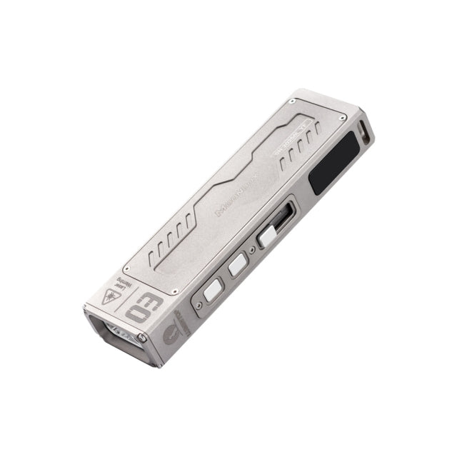 Lumintop TItanium MoonBox 3.0 Magnetic Rechargeable EDC Flashlight – Multi‑Function Light with RGB, UV & Dual Laser Pointers