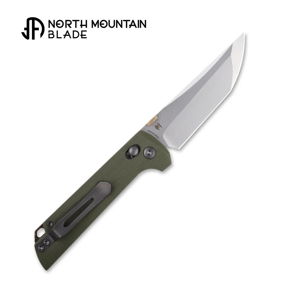 First Run Serialized North Mountain Blade Chop2 2418-GR 3.5" 10CR15COMOV