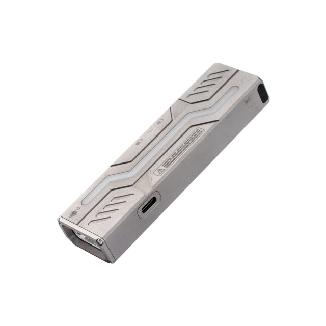Lumintop TItanium MoonBox 3.0 Magnetic Rechargeable EDC Flashlight – Multi‑Function Light with RGB, UV & Dual Laser Pointers