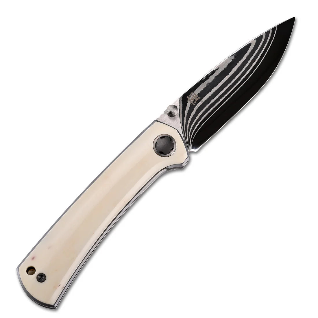 2528-CB new "Ultra" Natural Bone Handle Modern Mini Pocket Knife Quick-Open Design