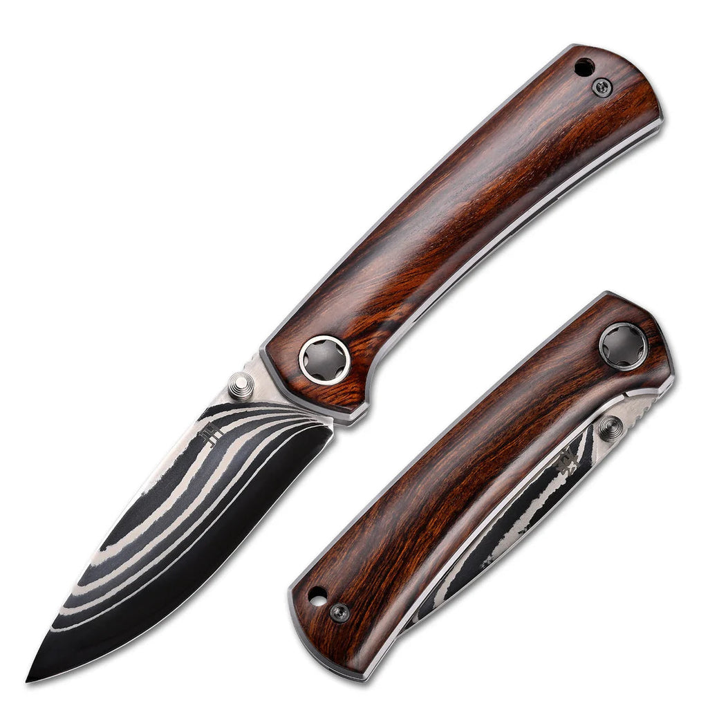 2528-IW new "Ultra" Desert Ironwood Modern Mini Pocket Knife Quick-Open Design