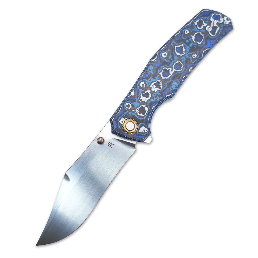 North Mountain Jellyfish 4th Generation Super Smooth M390 Blade Hand Polished Titanium Frame Ceramic Carbon Fiber Handle