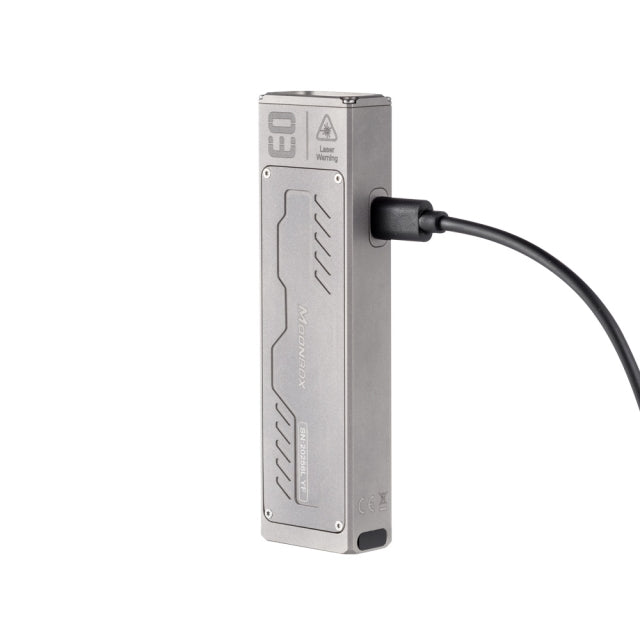 Lumintop TItanium MoonBox 3.0 Magnetic Rechargeable EDC Flashlight – Multi‑Function Light with RGB, UV & Dual Laser Pointers