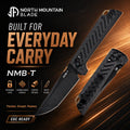 North Mountain Blade Chop2 2406-CF-D2BK Crossbar Lock Knife D2 Steel Japanese-style tactical folding knife