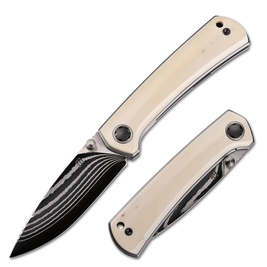 2528-CB new "Ultra" Natural Bone Handle Modern Mini Pocket Knife Quick-Open Design