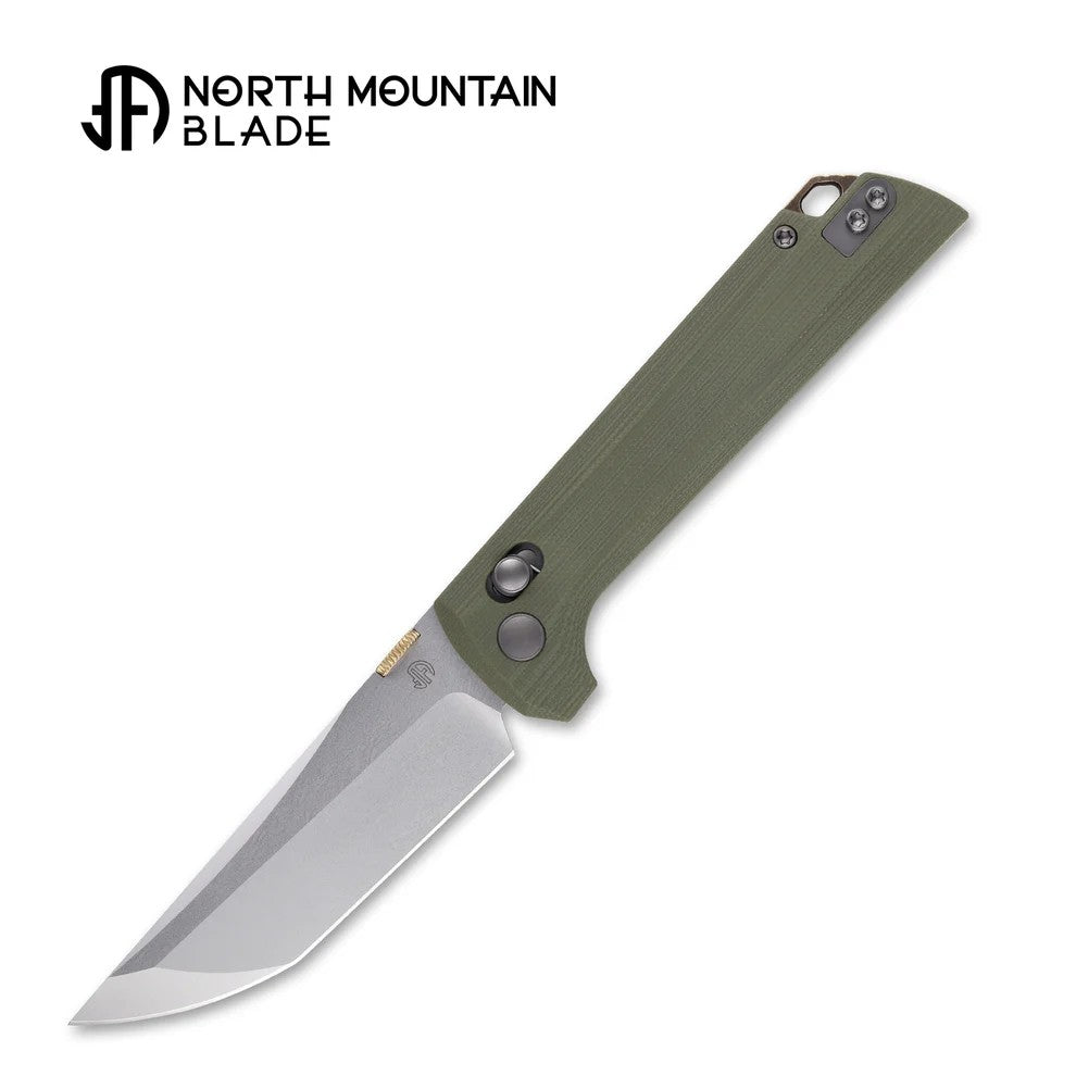 First Run Serialized North Mountain Blade Chop2 2418-GR 3.5" 10CR15COMOV