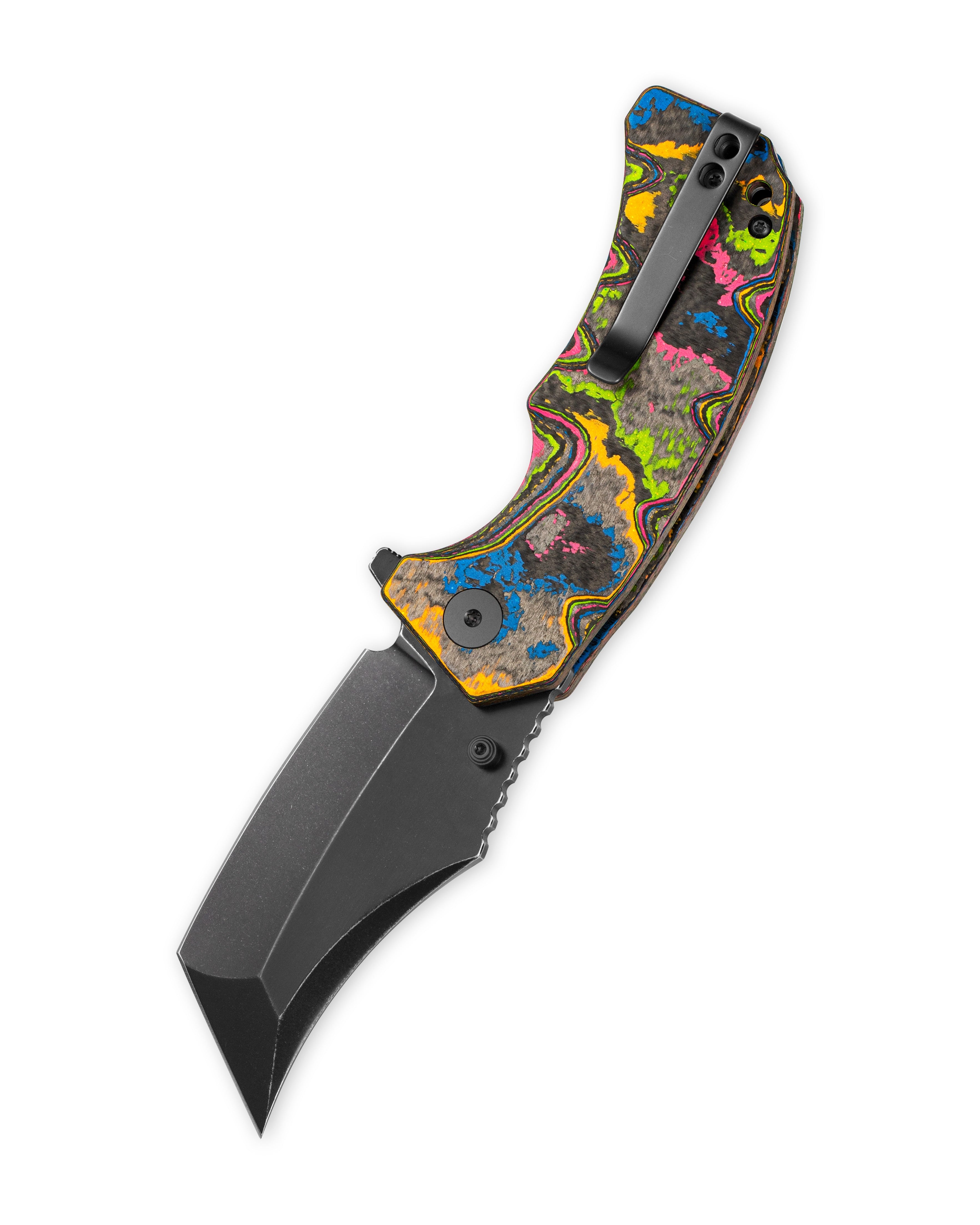 Ground Zero 80s Camo Carbon Tanto Black PVD D2
