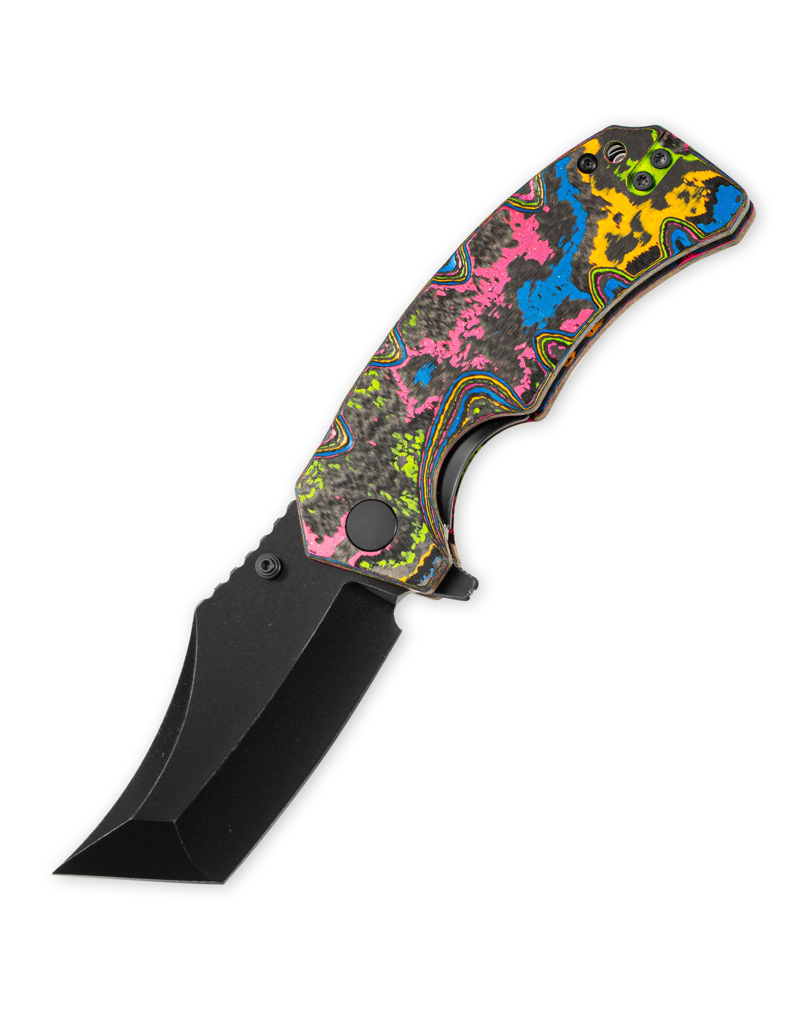 Ground Zero 80s Camo Carbon Tanto Black PVD D2
