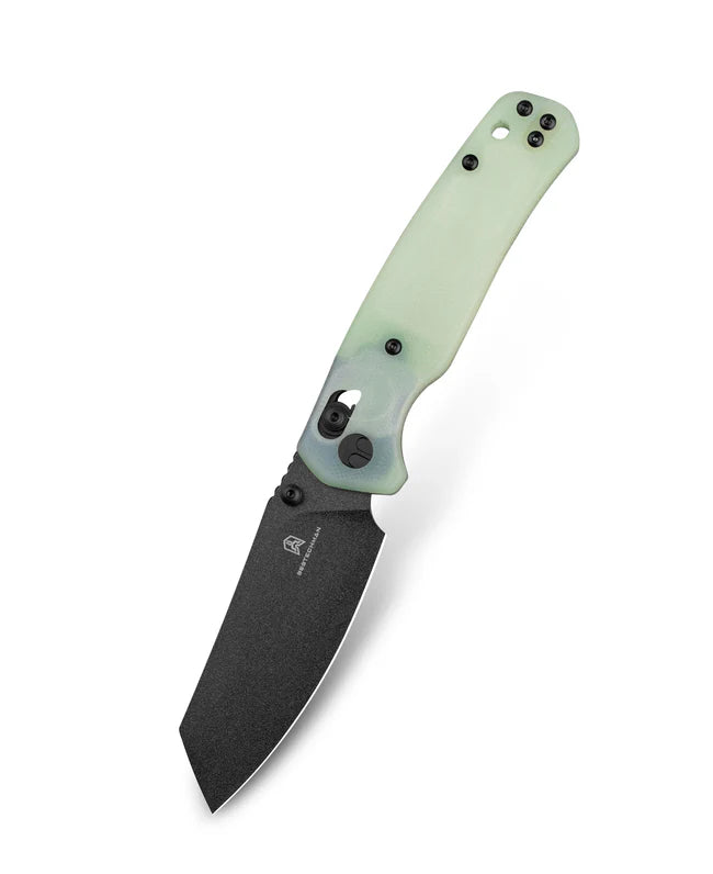 BESTECHMAN Cicada’s Wing BMK06A — 3.15″ 10Cr15MoV Blade, Jade G10 Scales, B‑Lock Folding Knife