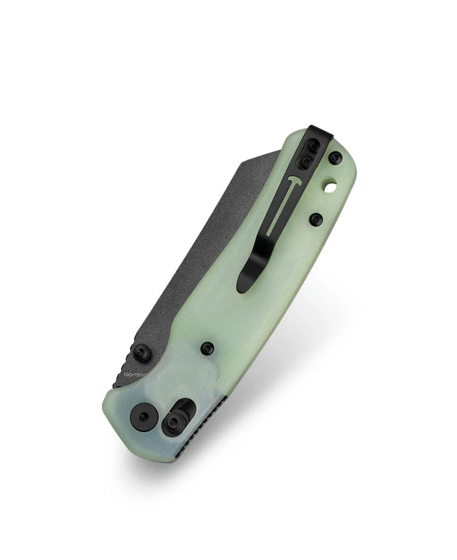 BESTECHMAN Cicada’s Wing BMK06A — 3.15″ 10Cr15MoV Blade, Jade G10 Scales, B‑Lock Folding Knife