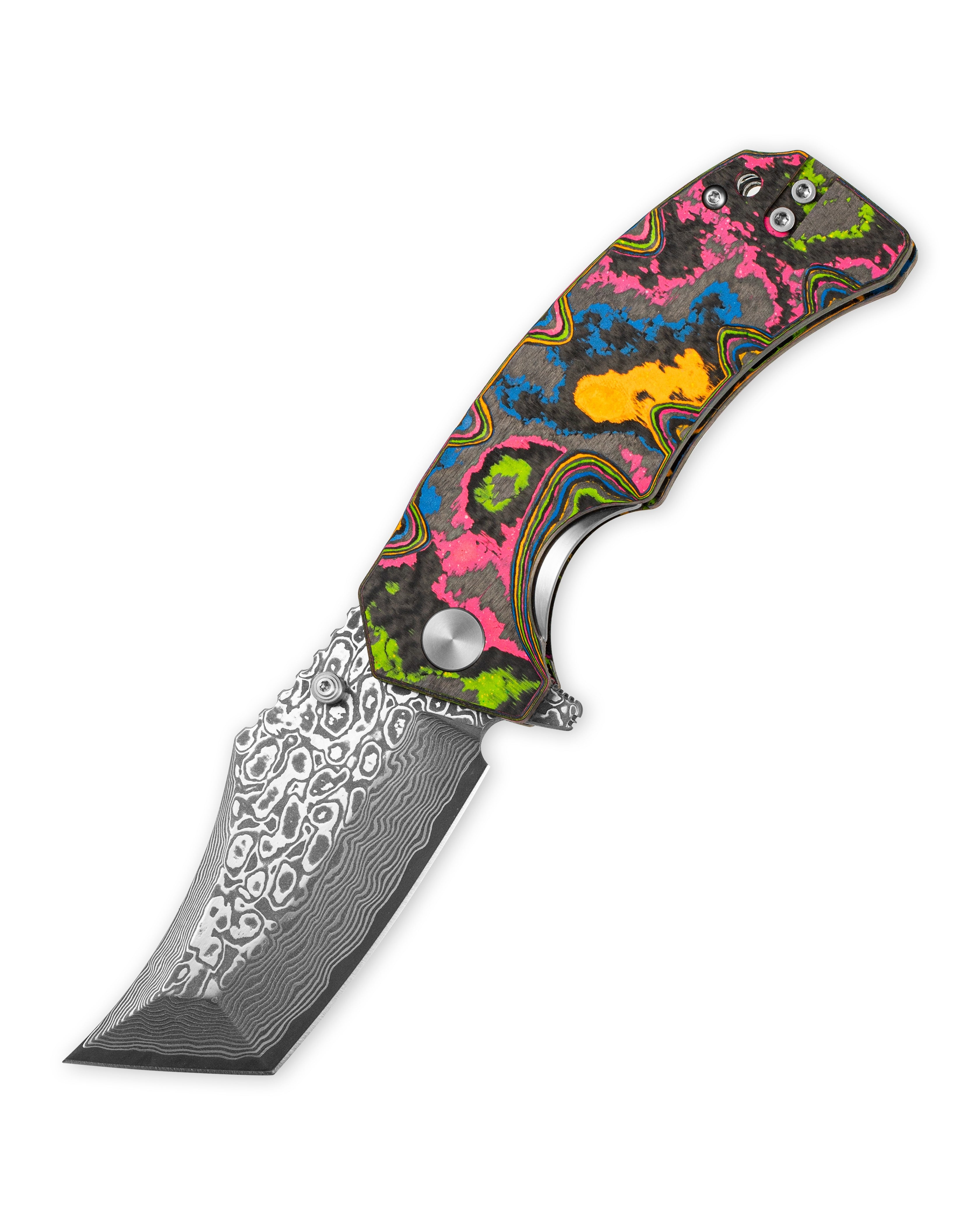 Ground Zero Tanto VG10 Core Damascus 80s Camo Carbon