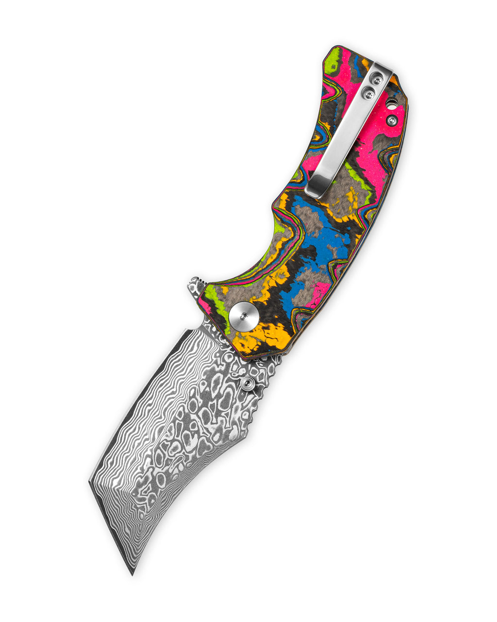 Ground Zero Tanto VG10 Core Damascus 80s Camo Carbon