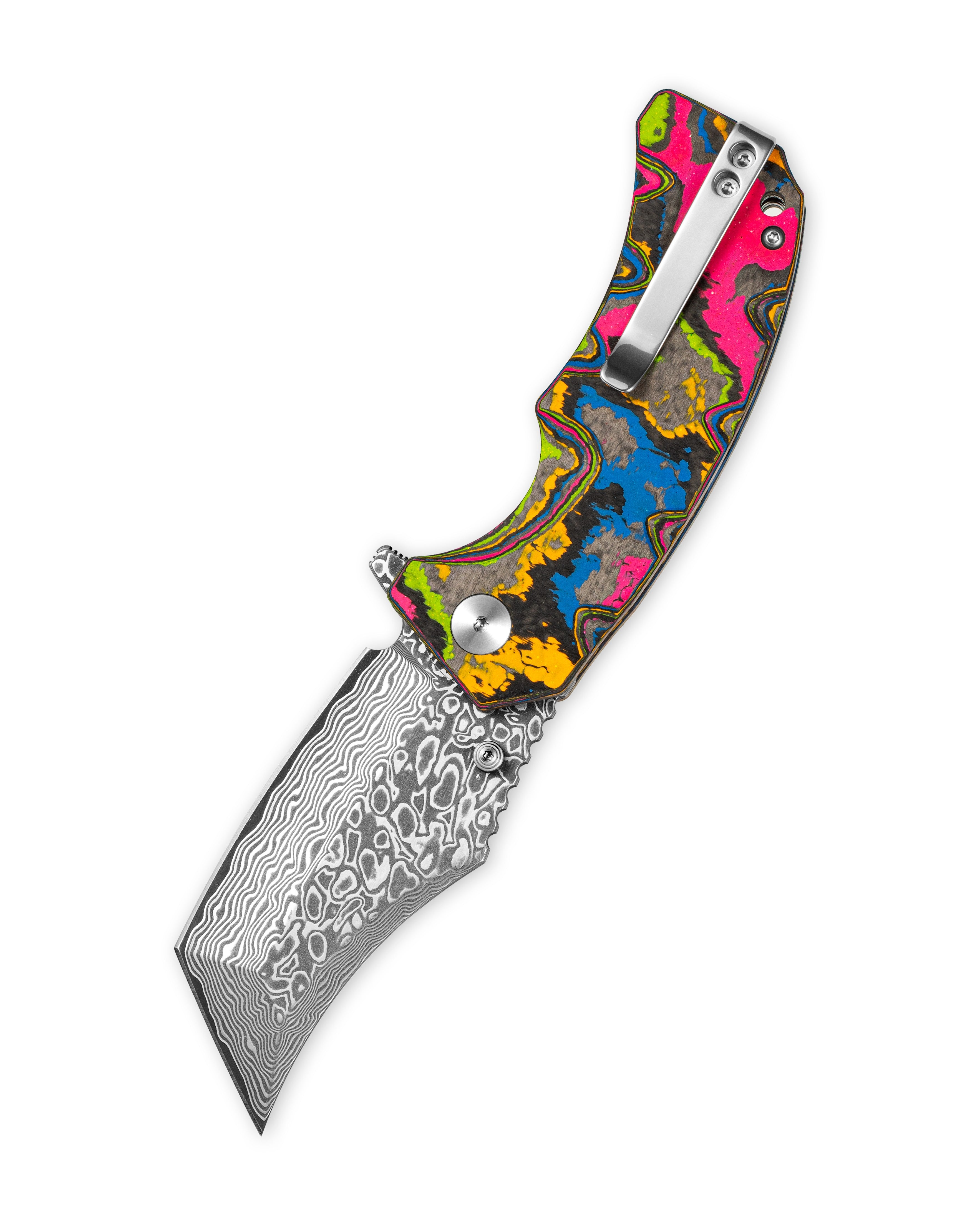 Ground Zero Tanto VG10 Core Damascus 80s Camo Carbon