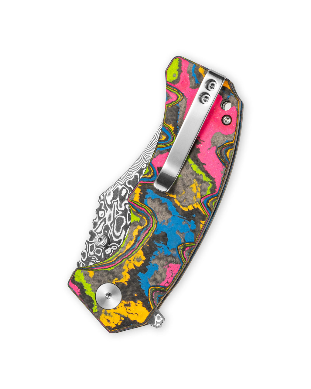 Ground Zero Tanto VG10 Core Damascus 80s Camo Carbon