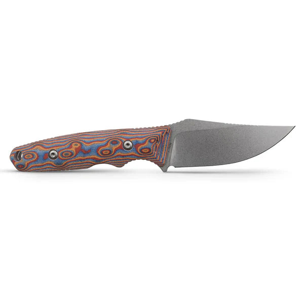 Vosteed H-Back - Fixed Blade Knife (2.92" Nitro-V Blade & Micarta Handle) With S.O.A.R. Clip - D0406