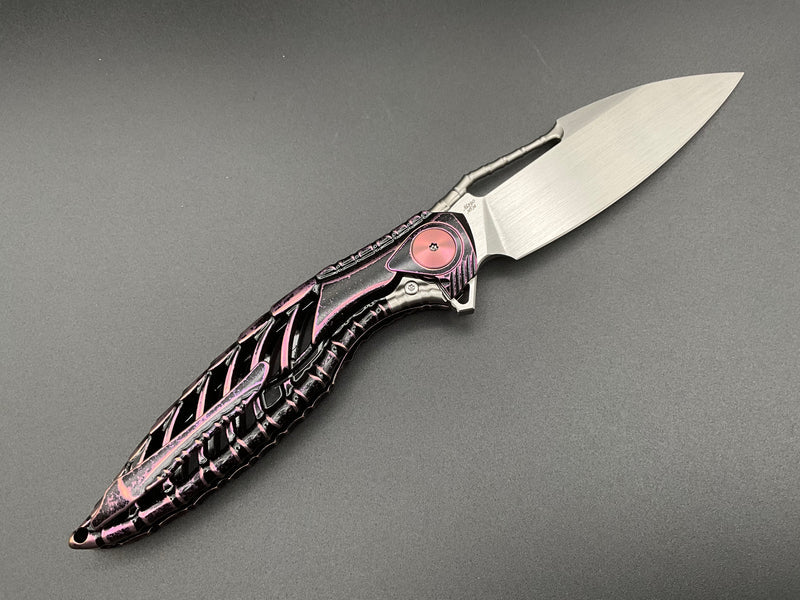 Rike Knife - Thor6-M-EP Purple Titanium M390