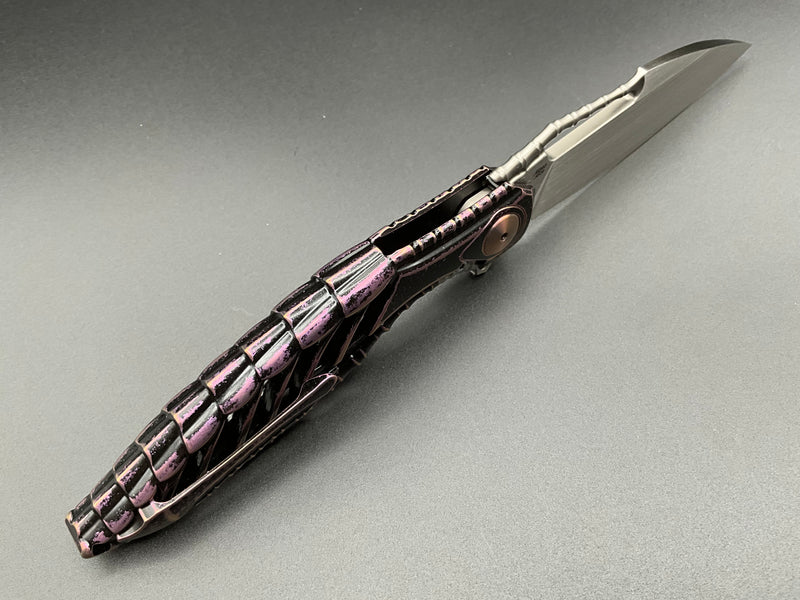 Rike Knife - Thor6-M-EP Purple Titanium M390