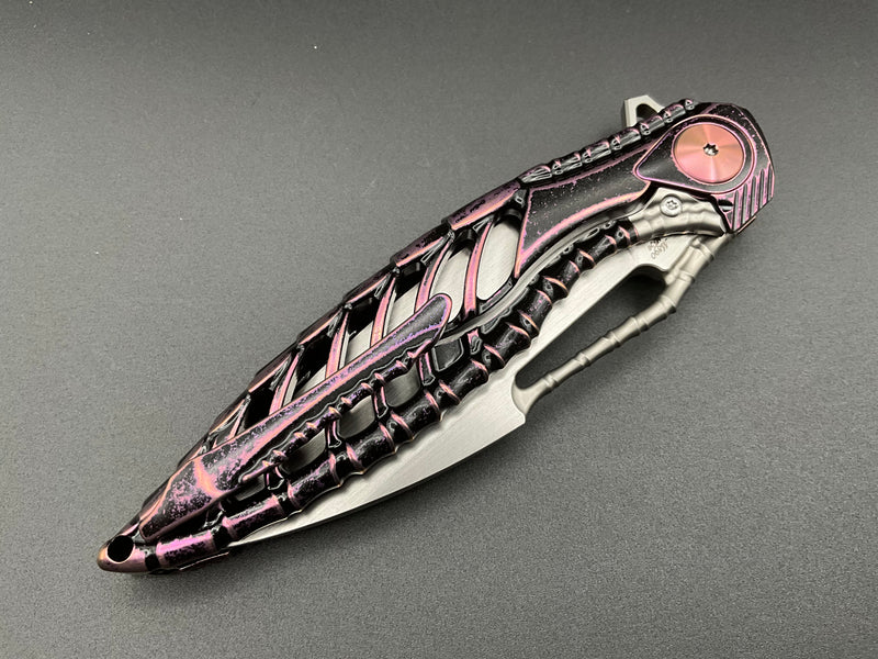 Rike Knife - Thor6-M-EP Purple Titanium M390