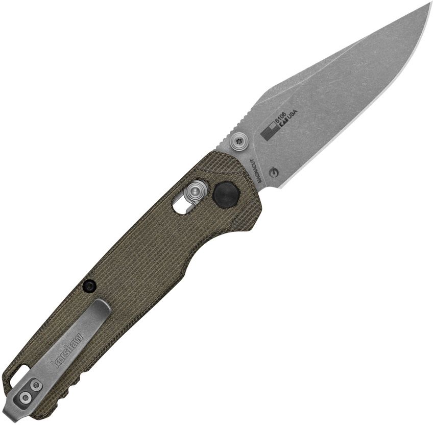 Kershaw Bel Air – Clip Point Folding Knife, USA‑Made with CPM MagnaCut Blade & Micarta Handle