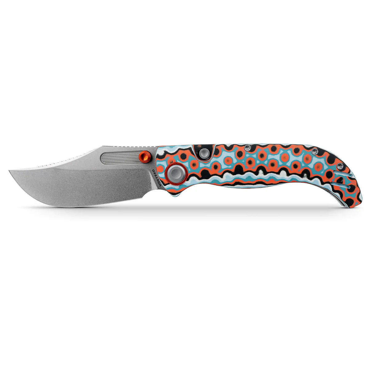 Vosteed Naga- Top Liner Lock S35VN Blade Coral Orbit MIcarta A3907