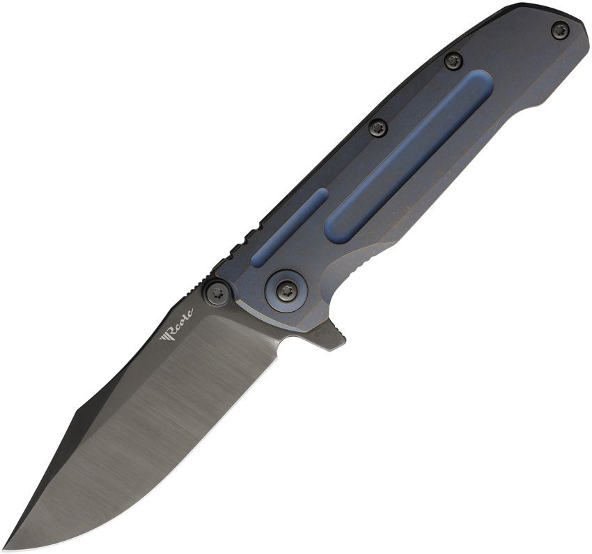 REATE 9DV2 Framelock Ti Brz/Blue