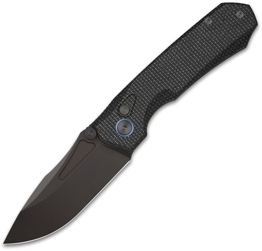 REMETTE Rhino Button Liner Lock Knife 14C28N Blade Black Non-slip Handle Micarta Knife Rhino-MC319B