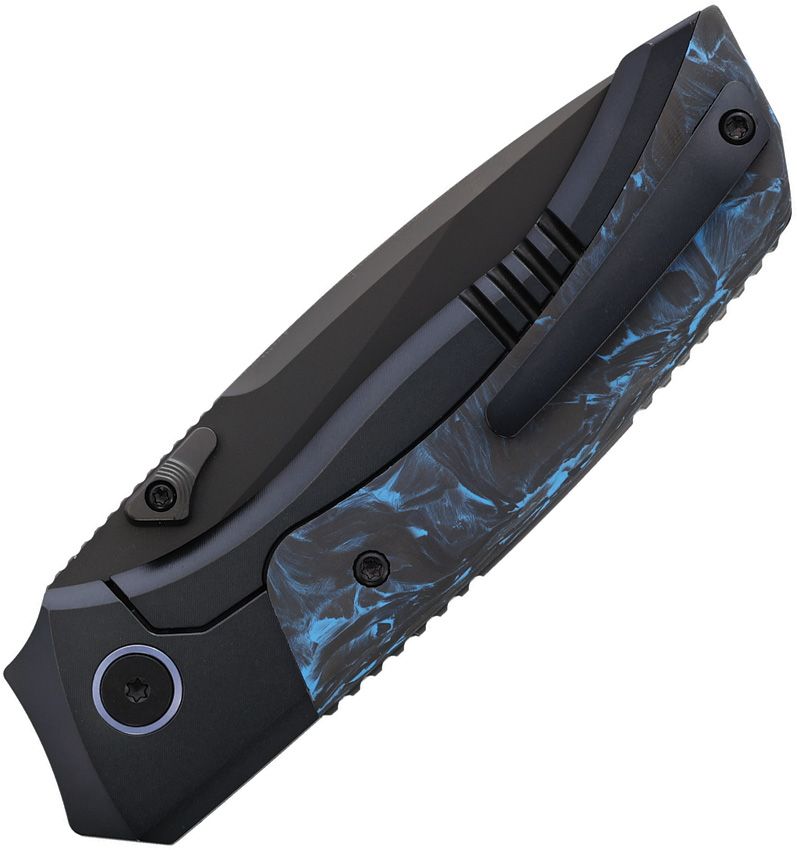 REMETTE RT-Steed Innovative Button Frame Lock Structure Design M390 DLC Blade Titanium Carbon Fiber Handle Knife RTWS-BL