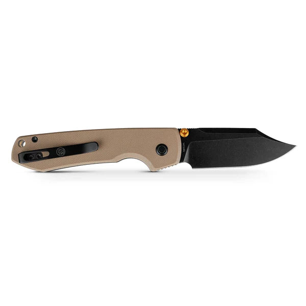 Vosteed Raccoon 2.0 A2927 14C28N Bowie Blade, Sand G10 Handle