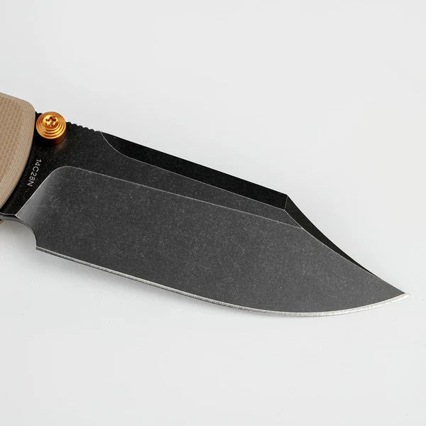 Vosteed Raccoon 2.0 A2927 14C28N Bowie Blade, Sand G10 Handle