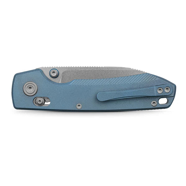 Vosteed Raccoon® TiSlim™ - Crossbar Lock (3.18" 154CM Blade & Blue Titanium Handle) - A4502