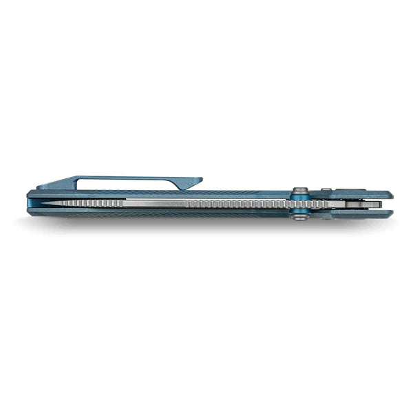 Vosteed Raccoon® TiSlim™ - Crossbar Lock (3.18" 154CM Blade & Blue Titanium Handle) - A4502