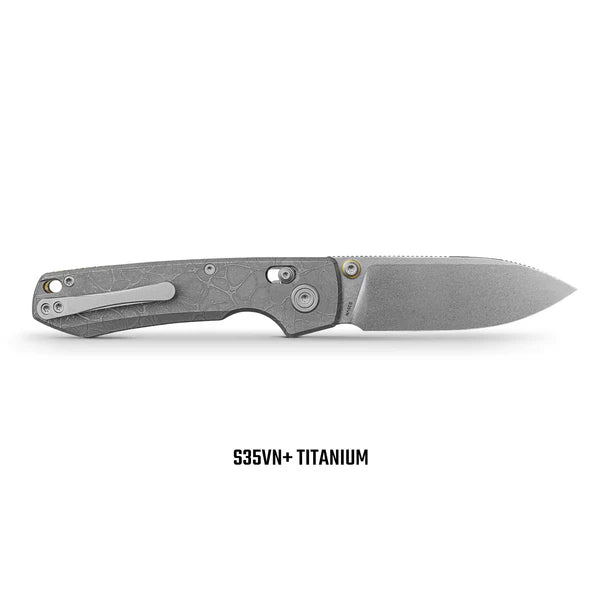 Vosteed Raccoon® TiSlim™ - Crossbar Lock (3.18" S35VN Blade & Acid Wash Titanium Handle) - A4506