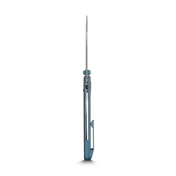 Vosteed Raccoon® TiSlim™ - Crossbar Lock (3.18" 154CM Blade & Blue Titanium Handle) - A4502