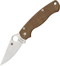 Spyderco Para® Military 2 Brown Canvas Micarta® CPM® Cru‑Wear®