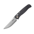 SRM Medal 255L-CB2 (3.2” Laminated 140Cr Steel Blade, Carbon-fiber Handle)