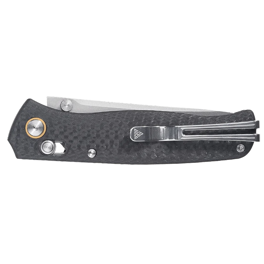 SRM Medal 255L-CB2 (3.2” Laminated 140Cr Steel Blade, Carbon-fiber Handle)
