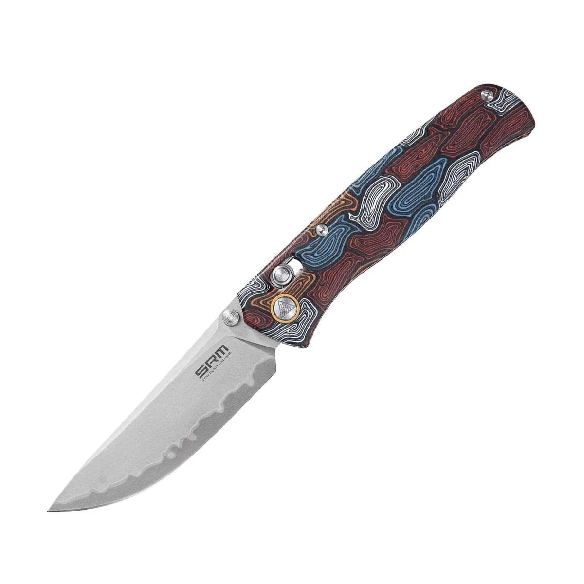 SRM Medal 255L-GQ2 (3.2” Laminated 140Cr Steel Blade, G10 Handle)