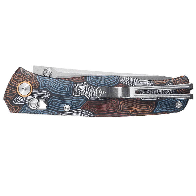 SRM Medal 255L-GQ2 (3.2” Laminated 140Cr Steel Blade, G10 Handle)