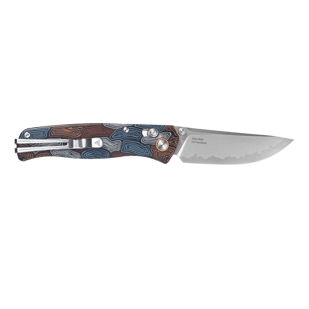 SRM Medal 255L-GQ2 (3.2” Laminated 140Cr Steel Blade, G10 Handle)