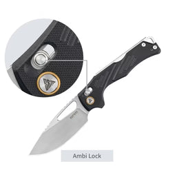 SRM Mirage 238X-GB (3.62" D2 Blade, G10 Handle)