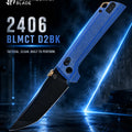 North Mountain Blade Blue Crossbar Lock Knife D2 Steel Japanese-style tactical folding knife 2406-BLMCT-D2BK
